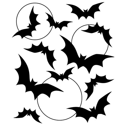 Inkadinkado - Halloween Collection - Brayer Stamping Set - Bats and Spiders