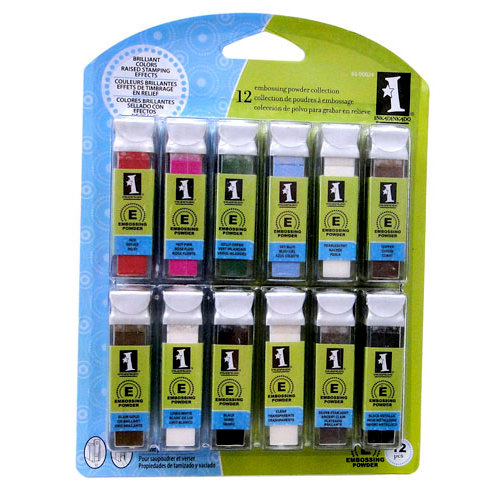 Inkadinkado - Embossing Powder Collection - 12 Piece Set