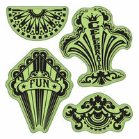 Inkadinkado - Stamping Gear Collection - Inkadinkaclings - Rubber Stamps - Fun Circus Party