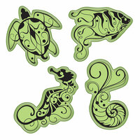 Inkadinkado - Stamping Gear Collection - Inkadinkaclings - Rubber Stamps - Under the Sea