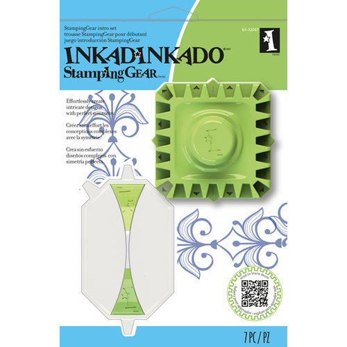 Inkadinkado - Stamping Gear Collection - Rubber Stamps and Tools - Intro Kit - Square and Rectangle