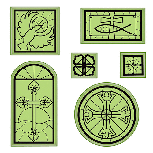 Inkadinkado - Stamping Gear Collection - Inkadinkaclings - Rubber Stamps - Religious Icons
