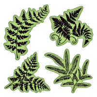 Inkadinkado - Stamping Gear Collection - Inkadinkaclings - Rubber Stamps - Ferns