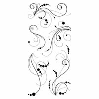 Inkadinkado - Clear Acrylic Stamps - Dot Flourishes