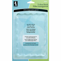 Inkadinkado - Clear Acrylic Stamp Block - Extra Large