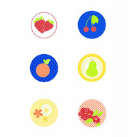 Jinger Adams - Sweet Tart Collection - Chipboard Buttons