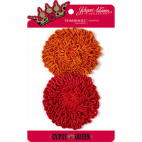 Jinger Adams - Gypsy Queen Collection - Fleurettes - Orange and Red