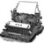 Jenni Bowlin Studio - Clear Acrylic Stamps - Typewriter