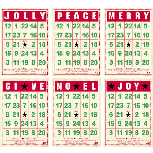 Jenni Bowlin Studio - Mini Bingo Cards - Christmas