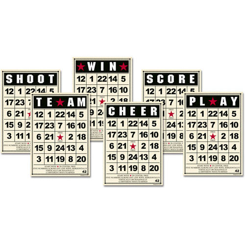 Jenni Bowlin Studio - Mini Bingo Cards - Sports, CLEARANCE