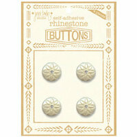 Jenni Bowlin Studio - Rhinetone Button Card - Clear, CLEARANCE