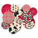 Jenni Bowlin Studio - Chipboard Buttons - Red Line