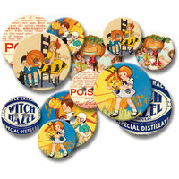 Jenni Bowlin Studio - Chipboard Buttons - Vintage Halloween