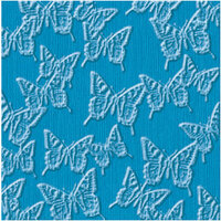 Jenni Bowlin Studio - Core'dinations - Essentials Collection - 12 x 12 Embossed Color Core Cardstock - Aquarium Butterflies