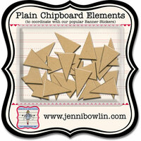 Jenni Bowlin Studio - Chipboard Shapes - Banner, CLEARANCE