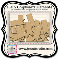 Jenni Bowlin Studio - Chipboard Shapes - Flag