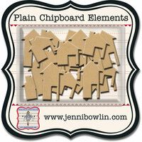 Jenni Bowlin - Chipboard Shapes - Houses