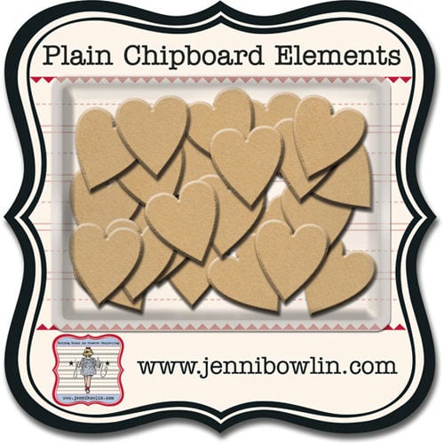 Jenni Bowlin - Chipboard Shapes - Hearts