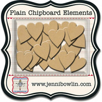 Jenni Bowlin - Chipboard Shapes - Hearts