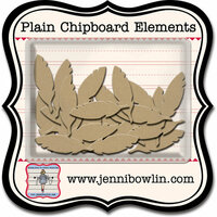 Jenni Bowlin Studio - Chipboard Shapes - Cut Feather