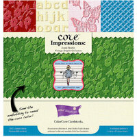Jenni Bowlin Studio - Core'dinations Core Impressions - 12 x 12 Embossed Color Core Cardstock Pack - Vintage Brights