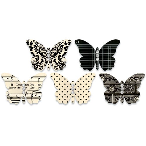 Jenni Bowlin Studio - Jewel Embellished Butterflies - Black