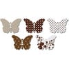 Jenni Bowlin Studio - Vellum Embellished Butterflies with Jewels - Brown, CLEARANCE