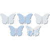 Jenni Bowlin Studio - Vellum Embellished Butterflies with Jewels - Blue, CLEARANCE