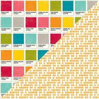 Jillibean Soup - Shades of Color Collection - 12 x 12 Double Sided Paper - Cool Cast