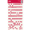 Jillibean Soup - Alphabeans Collection - Alphabet Cardstock Stickers - Rosy Dot