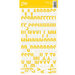 Jillibean Soup - Alphabeans Collection - Alphabet Cardstock Stickers - Yellow Chevron