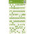 Jillibean Soup - Alphabeans Collection - Alphabet Cardstock Stickers - Green Dot