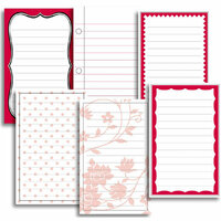 Jenni Bowlin Studio - Vintage Collection - Journaling Cards - Red, CLEARANCE