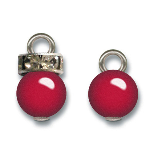 Jenni Bowlin Studio - Pearl and Rhinestone Charms - Garnet