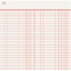 Jenni Bowlin Studio - Trendy Collection - 12 x 12 Patterned Paper - Red Lined Ledger
