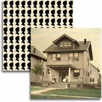 Jenni Bowlin Studio - Haven Collection - 12 x 12 Double Sided Paper - Betty's House