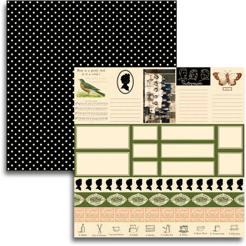 Jenni Bowlin Studio - Haven Collection - 12 x 12 Double Sided Paper - Accessory Sheet
