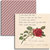 Jenni Bowlin Studio - Red and Black IV Collection - 12 x 12 Double Sided Paper - A Red Rose