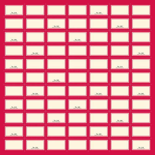 Jenni Bowlin Studio - 12 x 12 Die Cut and Perforated Paper - Label Sheet