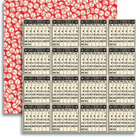 Jenni Bowlin Studio - Christmas 2012 Collection - 12 x 12 Double Sided Paper - Calendar