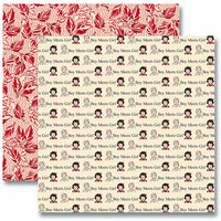 Jenni Bowlin Studio - Red and Black Collection 2012 - 12 x 12 Double Sided Paper - Boy Meets Girl