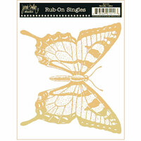 Jenni Bowlin Studio - Rub Ons Single - Butterfly - Metallic Gold, CLEARANCE