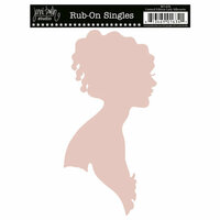 Jenni Bowlin Studio - Rub On Single - Lady Silhouette - Pink