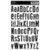 Jenni Bowlin Studio - Rub Ons - Printer&#039;s Block Alphabet