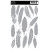 Jenni Bowlin Studio - Rub Ons - Feathers - Limited Edition Silver