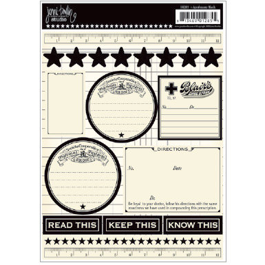 Jenni Bowlin Studio - Apothecary Stickers - Black