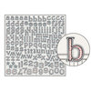 Jenni Bowlin Studio - Large Alphabet Stickers - Red Bookprint, CLEARANCE