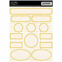 Jenni Bowlin Studio - Cardstock Stickers - Polka Dotted Label - Multi-colored