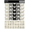 Jenni Bowlin Studio - Cardstock Stickers - Butterfly Banner - Black