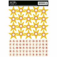 Jenni Bowlin Studio - Cardstock Stickers - Star Banner - Yellow